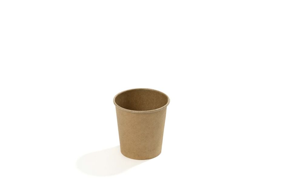 4 OZ Single Wall Karton Bardak (Kraft) 3000 Adet