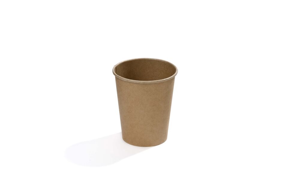 7 oz Single Wall Karton Bardak (Kraft) 3000 Adet