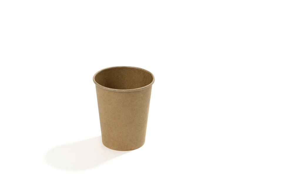 7 oz Single Wall Karton Bardak (Kraft) 3000 Adet