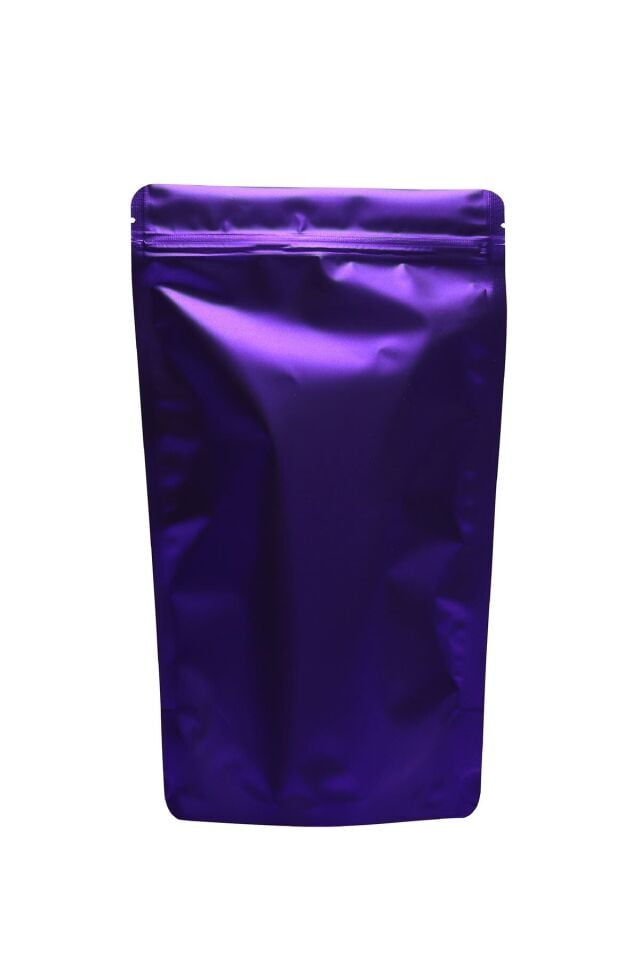 Mat Mor Metalize Kilitli Doypack Ambalaj 16x27+4 cm-500 gr 50 Adet