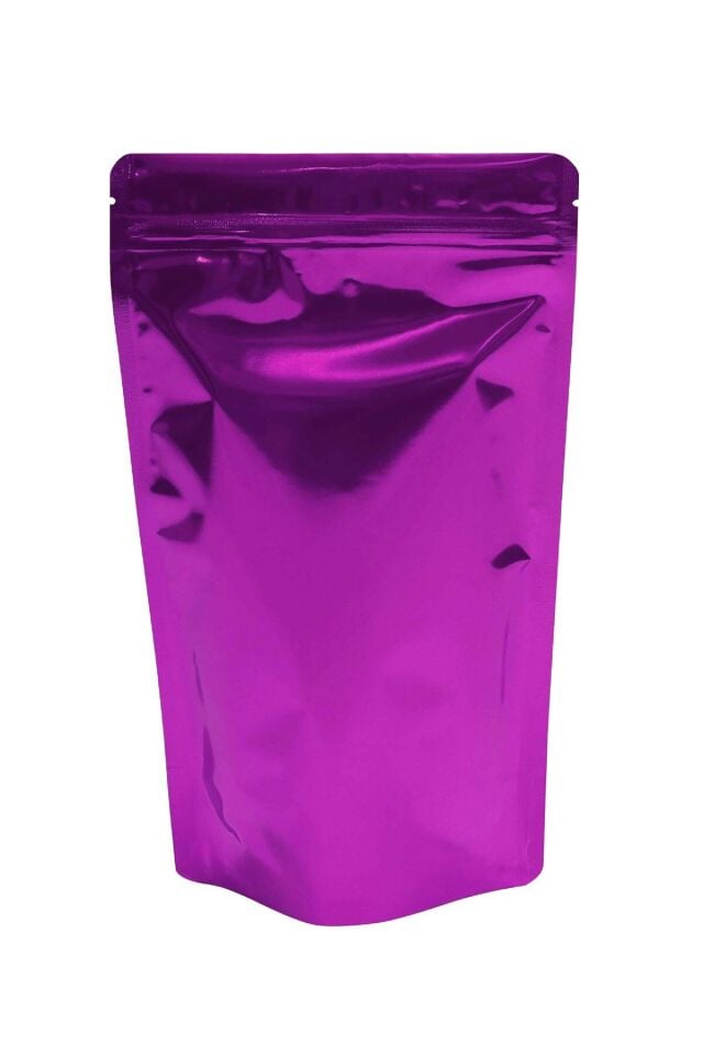 Pembe Metalize Kilitli Doypack Ambalaj 16x27+4 cm-500 gr 50 Adet