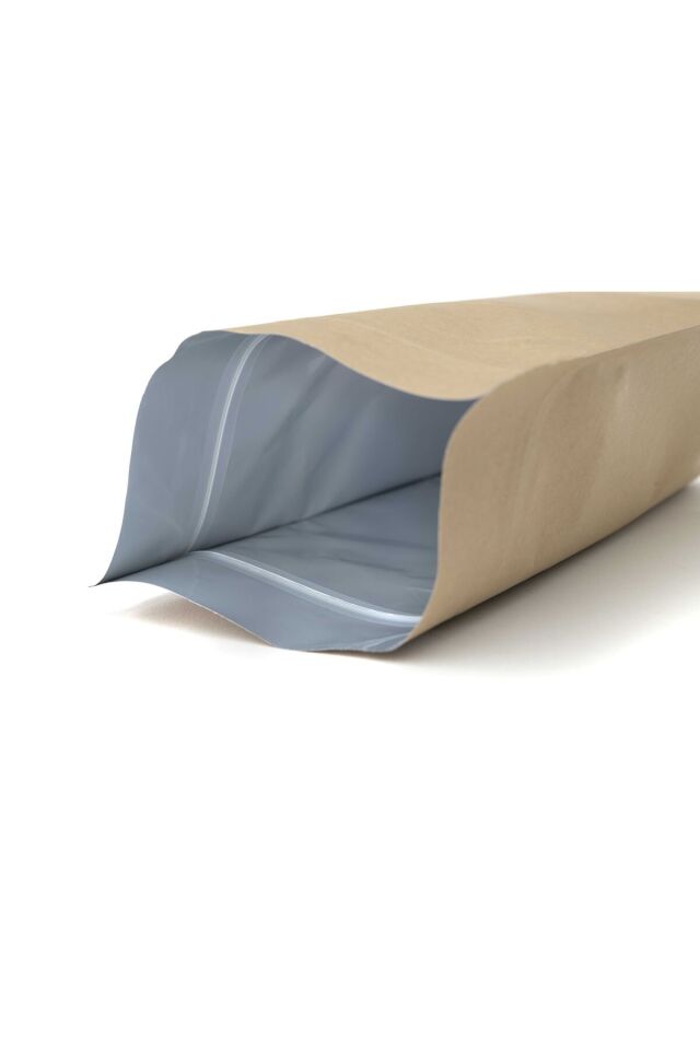 Kraft Alüminyum Kilitli Doypack Ambalaj 16x27+4 cm-500 gr. 1.000 Adet