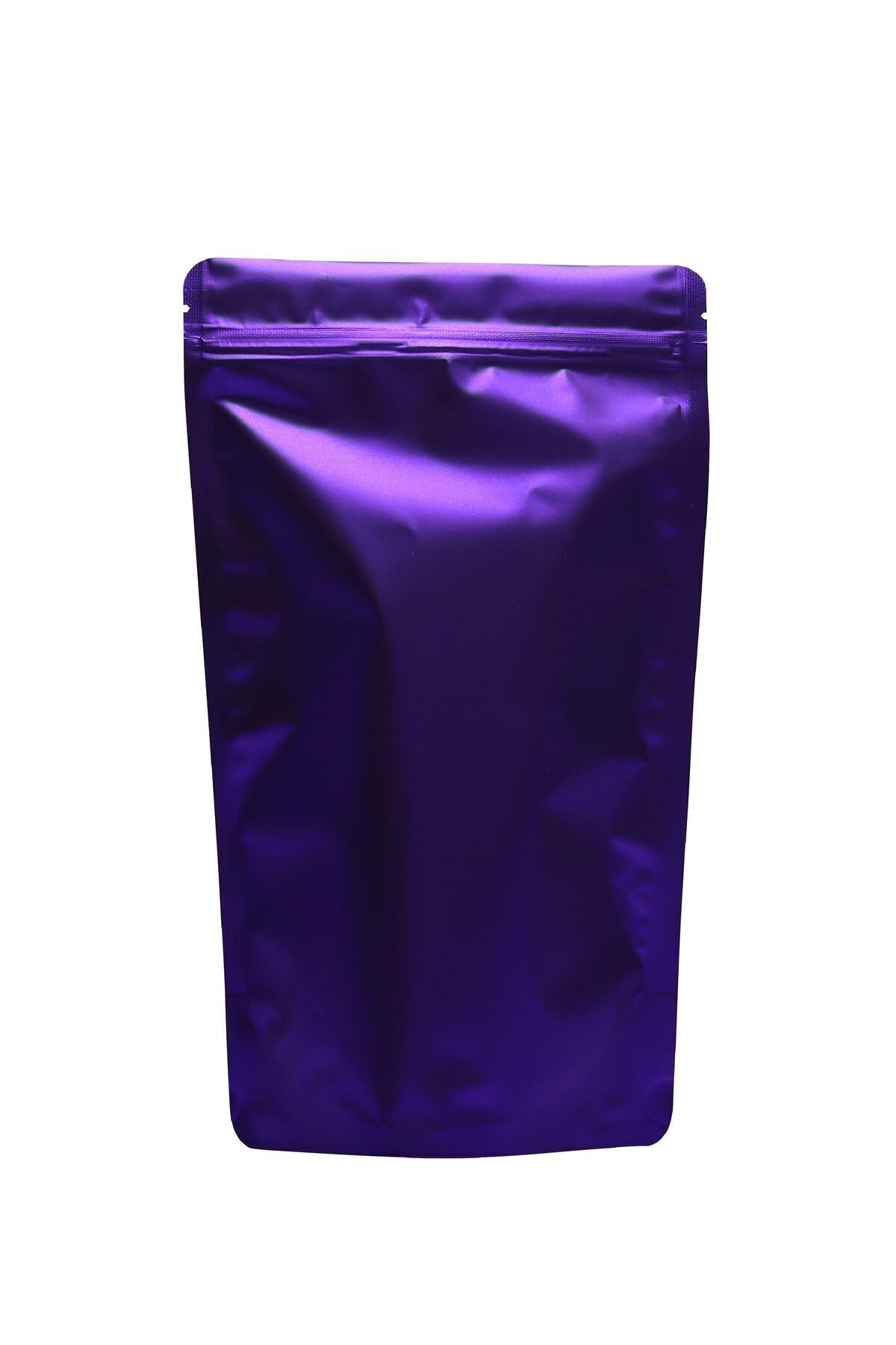 Mat Mor Metalize Kilitli Doypack Ambalaj 16x27+4 cm-500 gr 1000 Adet