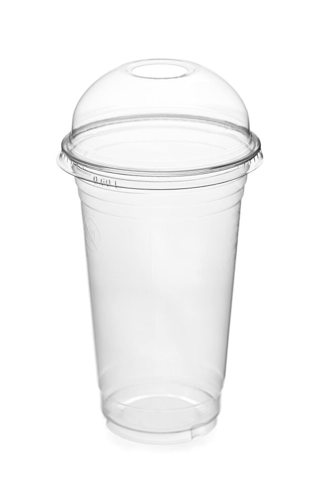 PET Bardak Kapağı Bombeli Delikli