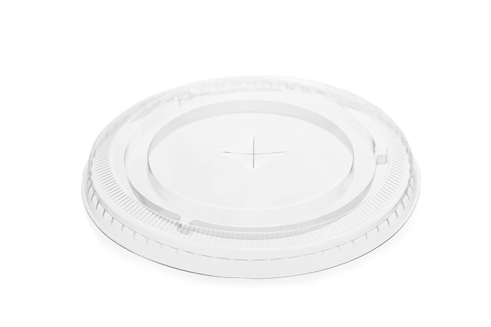 PET Bardak Kapağı (+) Delikli (95 mm)