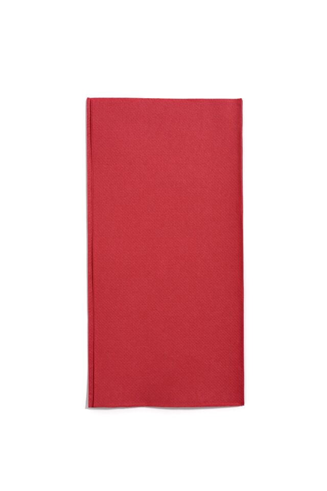 Peçete Çift Kat Kırmızı Garson Katlama 1/8 33x33 cm(Açık hali) 1200 Adet