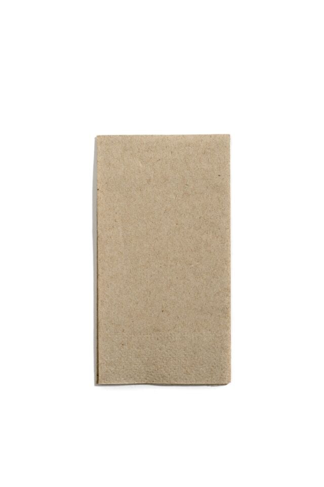 Çift Kat Kraft Garson Katlama Peçete 1/8 24x24 cm (Açık hali)