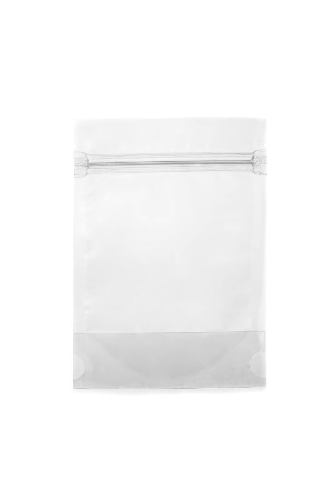 Şeffaf Kilitli Düz kesim Doypack Ambalaj 10x15+3 cm-50 gr. 50 Adet