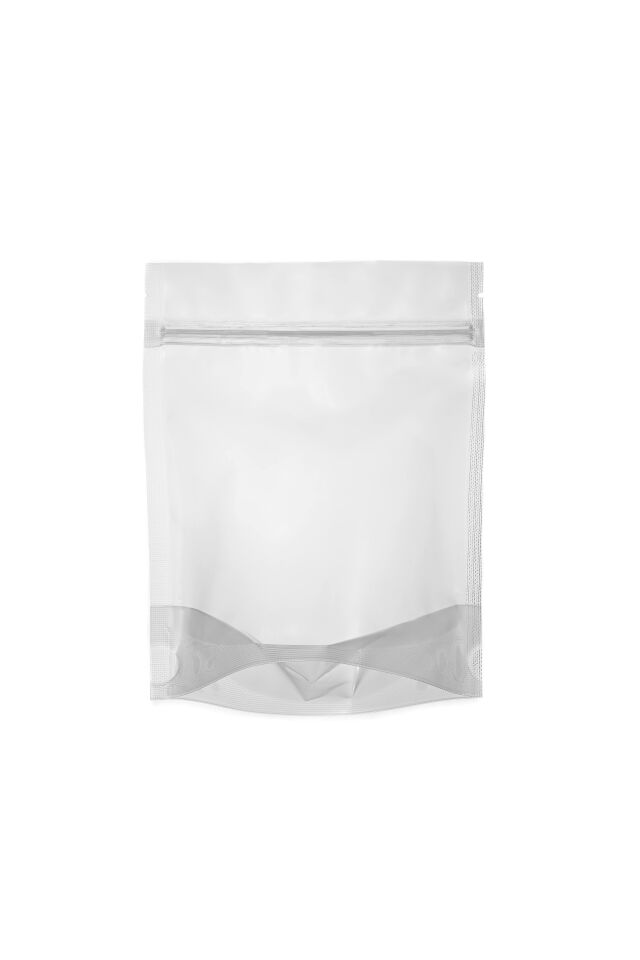 Şeffaf Kilitli Düz kesim Doypack Ambalaj 14x17,5+3,5 cm-100 gr.