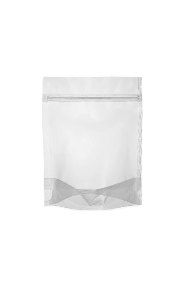 Şeffaf Kilitli Düz kesim Doypack Ambalaj 14x17,5+3,5 cm-100 gr.