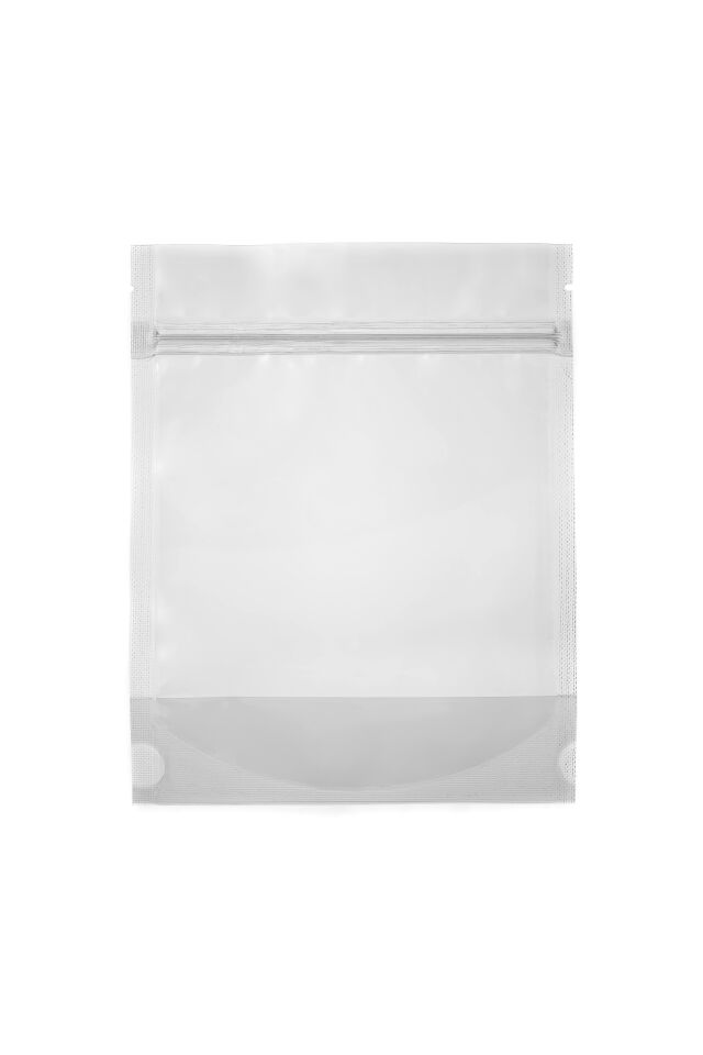 Şeffaf Kilitli Düz kesim Doypack Ambalaj 14x17,5+3,5 cm-100 gr. 50 Adet