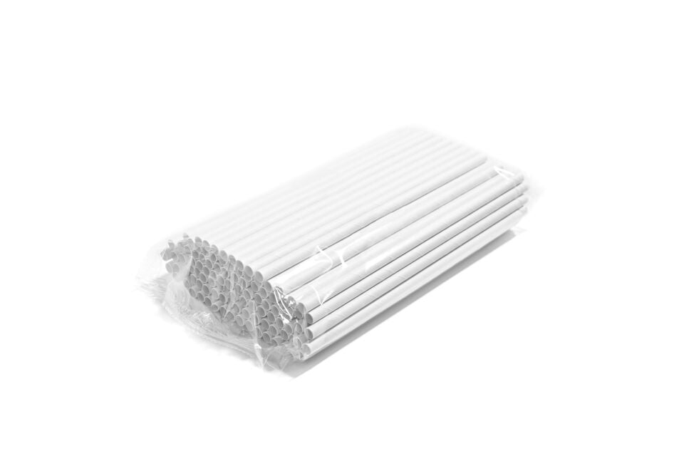 Kağıt Pipet Beyaz Sargısız 8x240 mm 2800 Adet