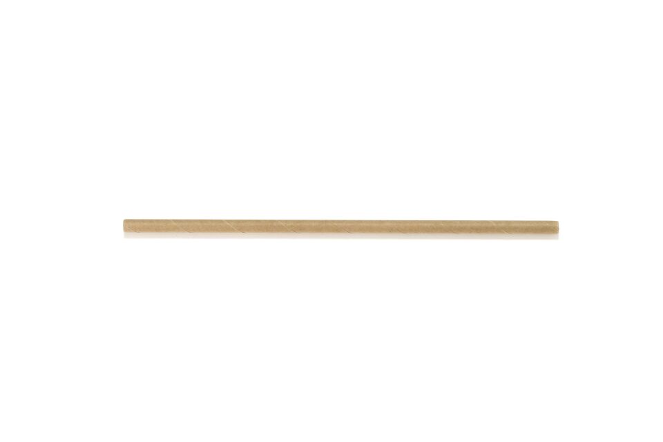 Kağıt Pipet Kraft Sargısız 6x195 mm (50'li Kutulu) 50 Adet