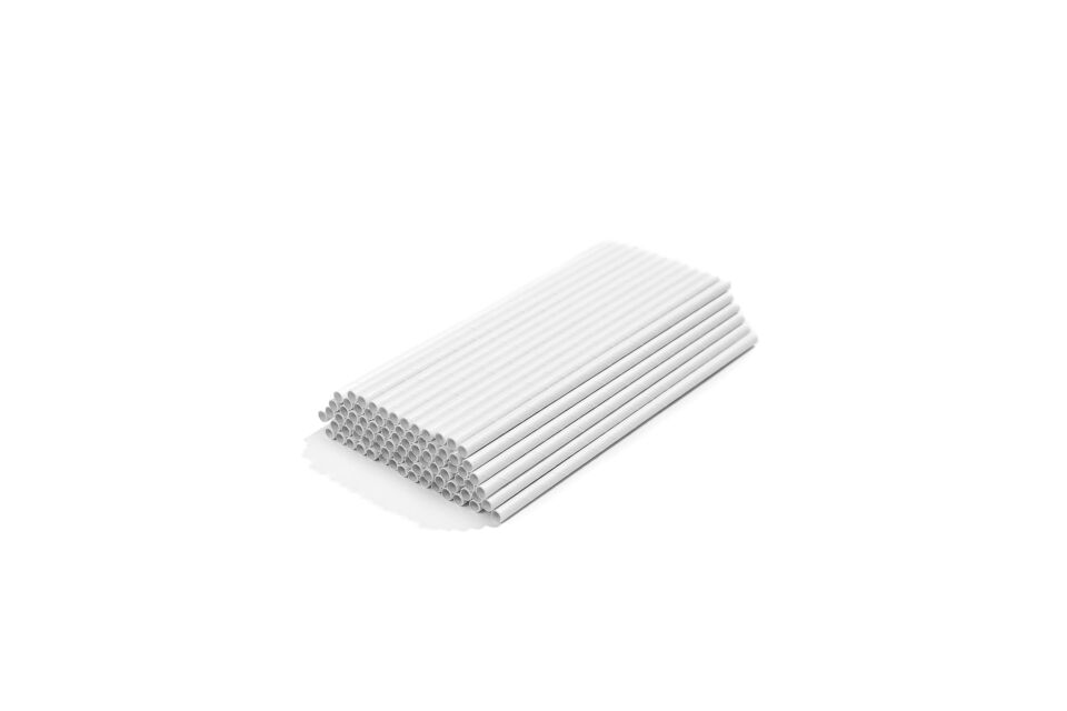 Kağıt Pipet Beyaz Sargısız 6x195mm 6000 Adet