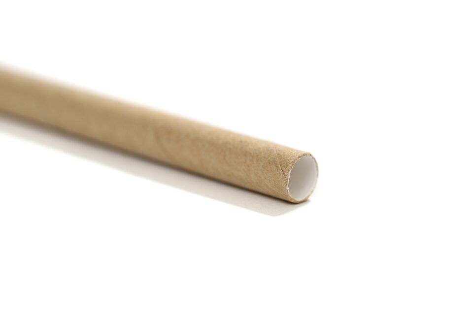 Kağıt Pipet Kraft Sargısız 8x195 mm 100 Adet