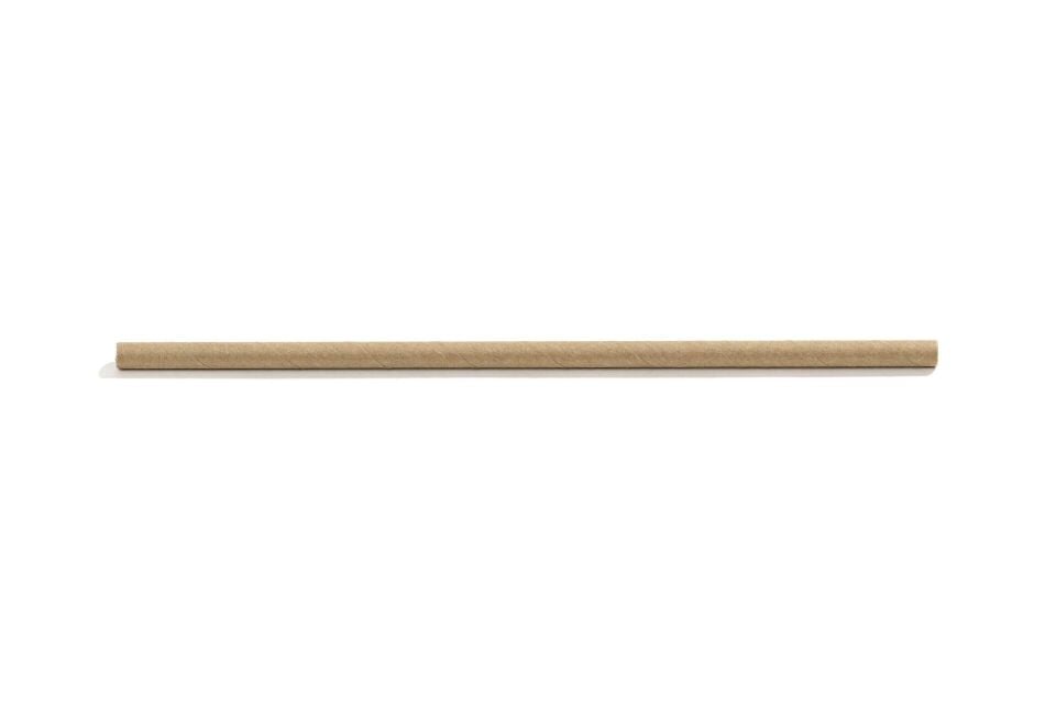 Kağıt Pipet Kraft Sargısız 6x195 mm