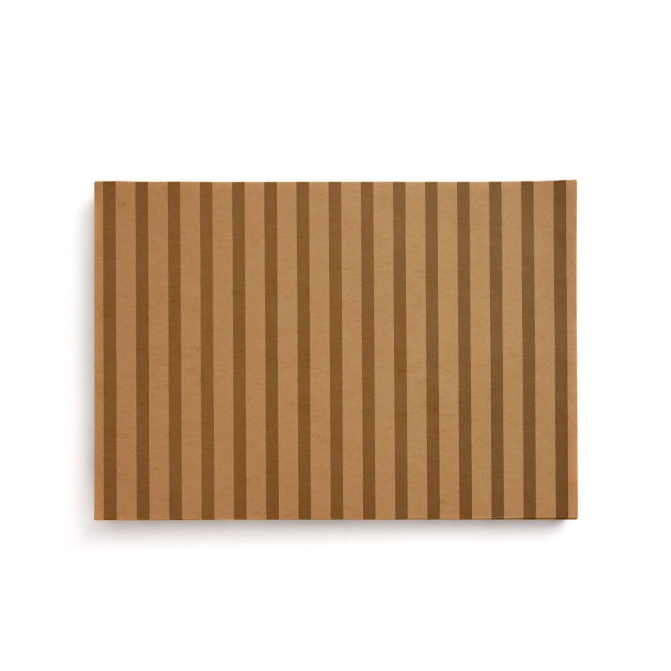 Dikey Çizgili Kraft Servis Kağıdı 34x24,5 cm