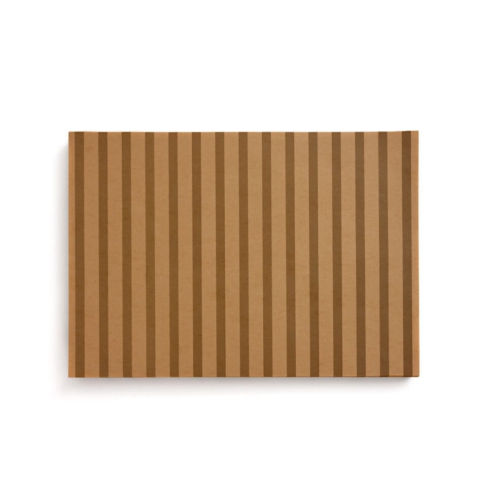 Dikey Çizgili Kraft Servis Kağıdı 34x24,5 cm 500 Adet