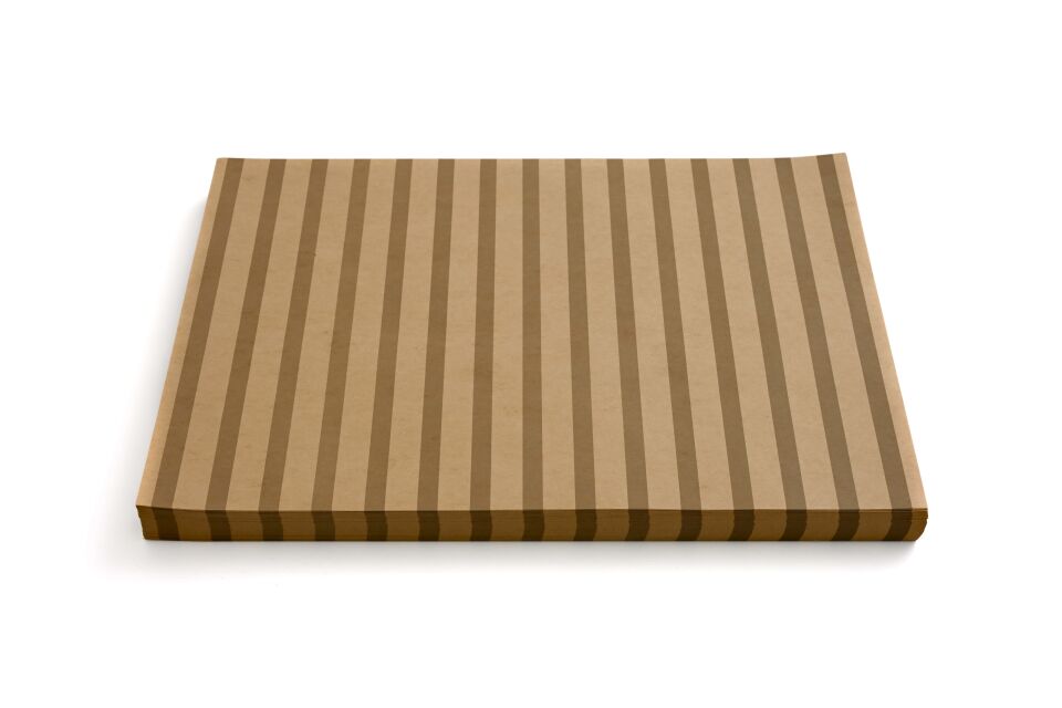 Dikey Çizgili Kraft Servis Kağıdı 39,8x28,4 cm 500 Adet