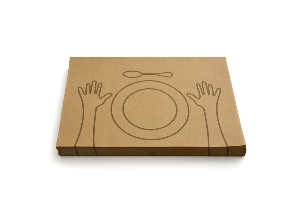 El-Tabak Desenli Kraft Servis Kağıdı 34x24,5 cm