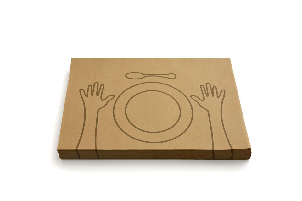 El-Tabak Desenli Kraft Servis Kağıdı 39,8x28,4 cm 500 Adet
