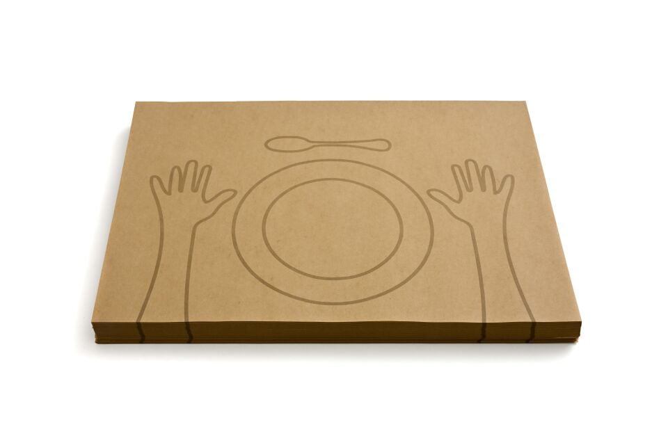 El-Tabak Desenli Kraft Servis Kağıdı 40x28,5 cm 500 Adet