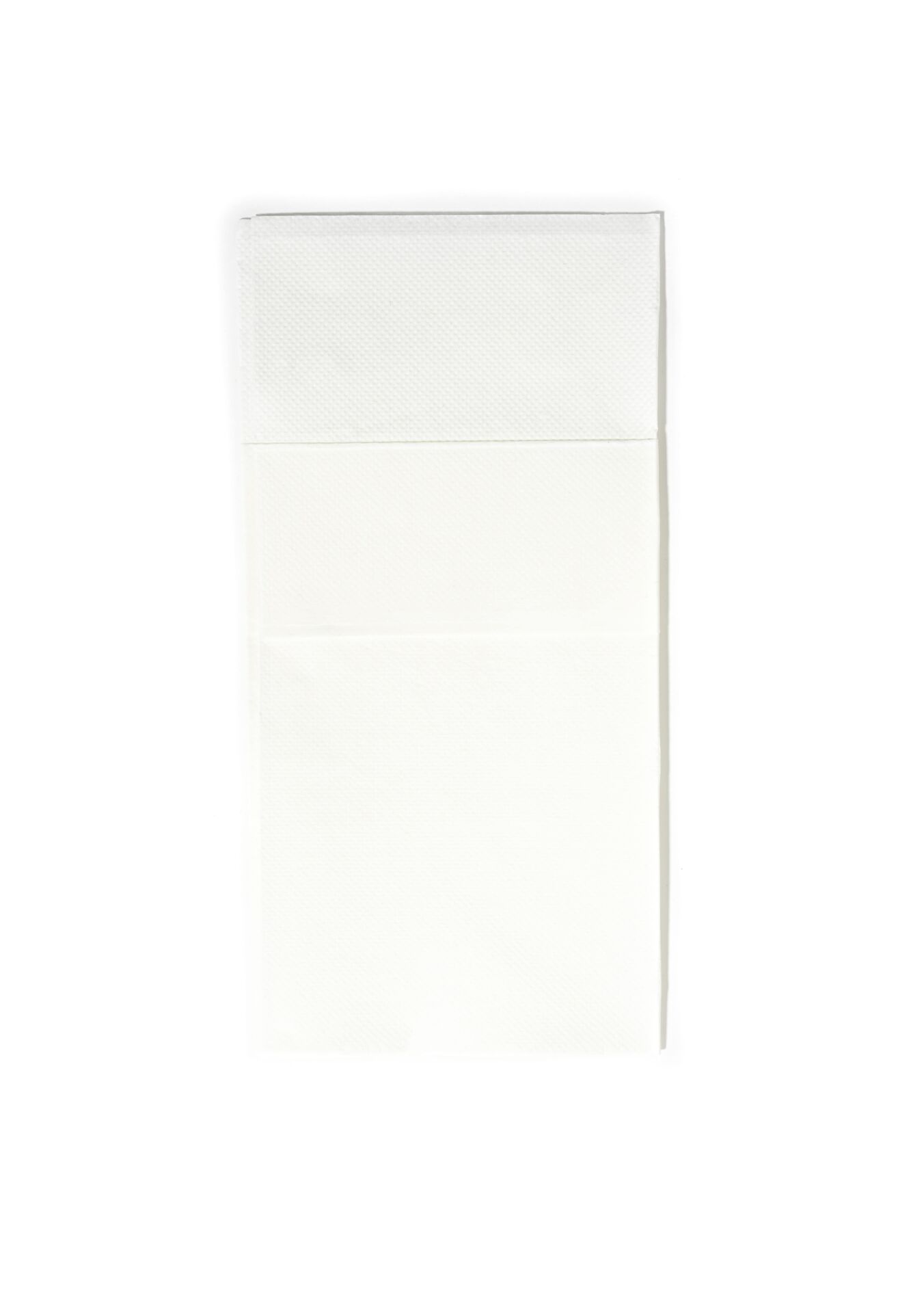 Çift Kat Beyaz Cepli Peçete 1/8 40x40 cm (Açık hali)