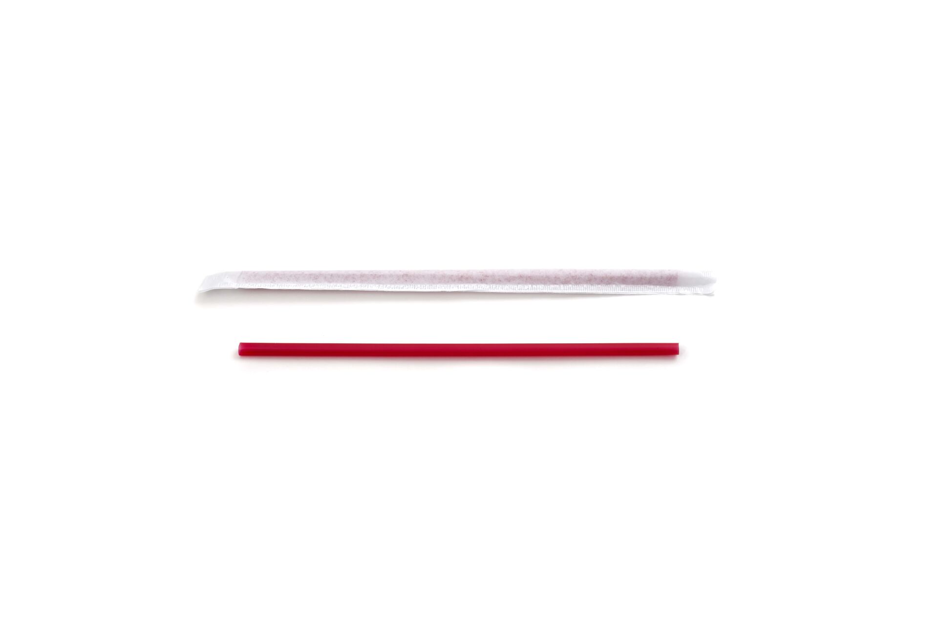 Kağıt Sargılı Kırmızı Pipet 6x190 mm 10.000 Adet