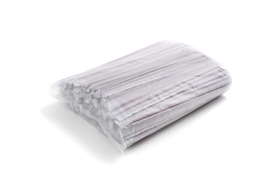 Kağıt Sargılı Kırmızı Pipet 6x190 mm 10.000 Adet