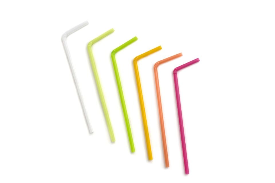 Frozen Karışık Renkli Körüklü Pipet 230x6mm