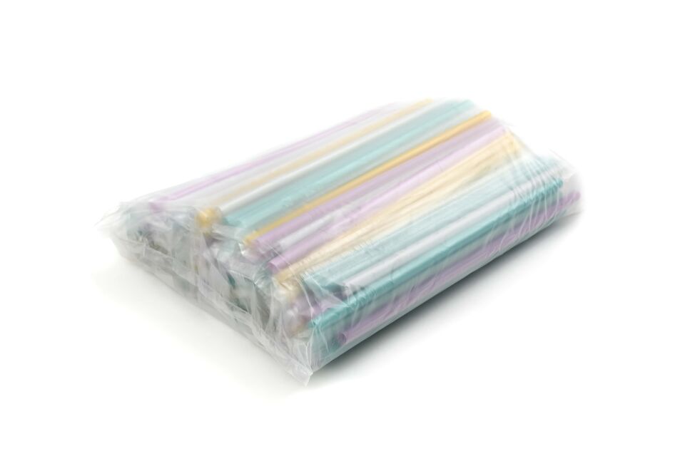 Frozen Karışık Renkli Körüklü Pipet 230x8mm