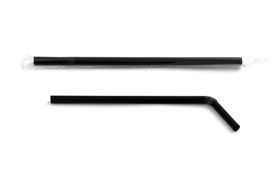 Frozen Siyah Körüklü Pipet 230x8mm 5000 Adet