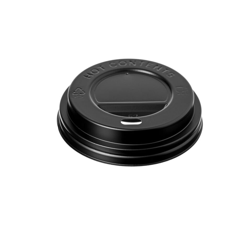 8 oz Sıcak Bardak Kapağı Siyah (80 mm Çap)