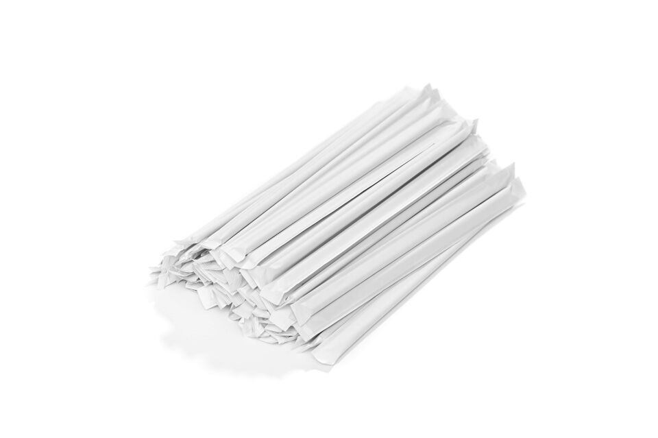 Kağıt Pipet Kraft Sargılı 6x195mm