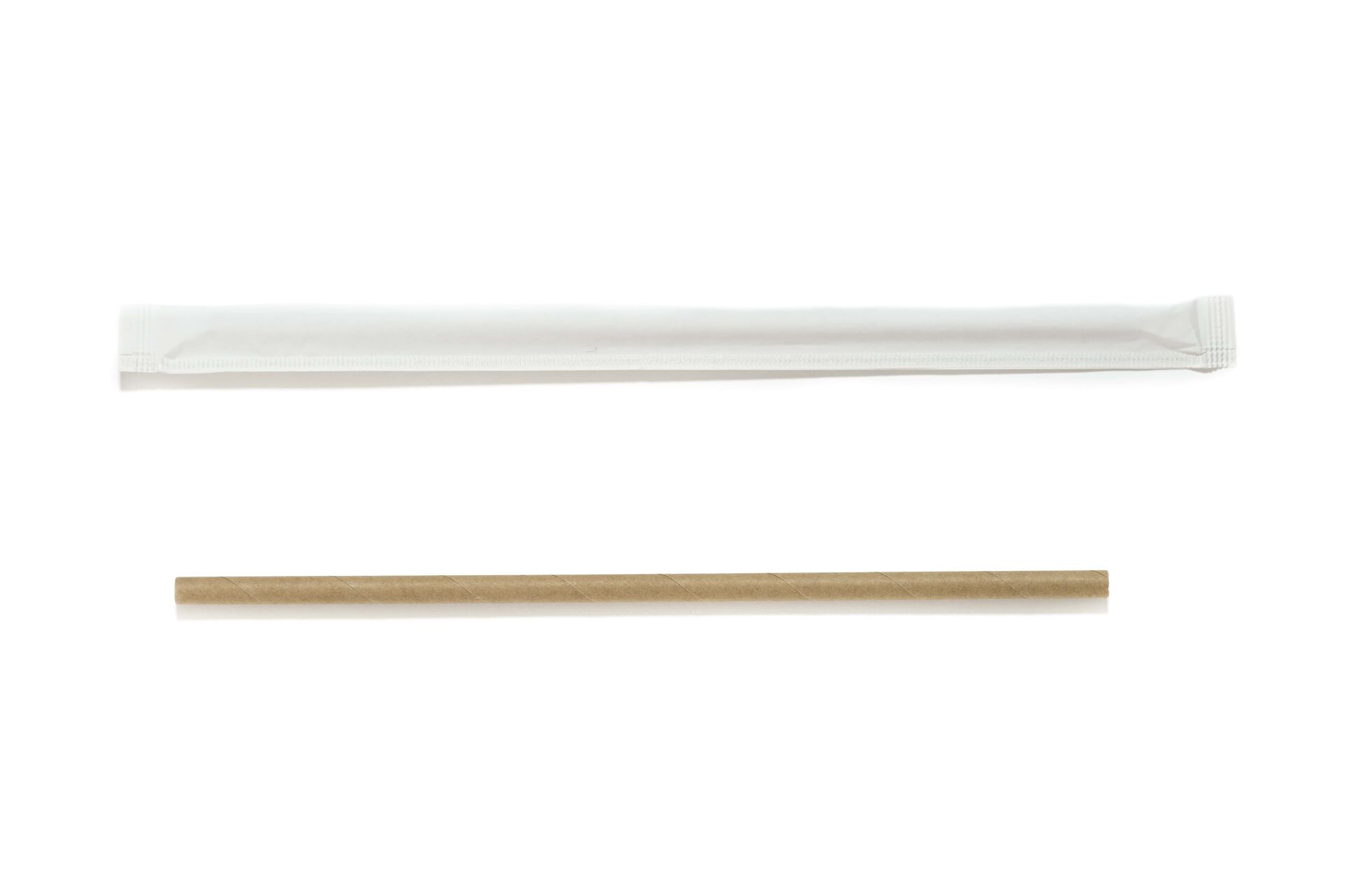 Kağıt Pipet Kraft Sargılı 6x195mm