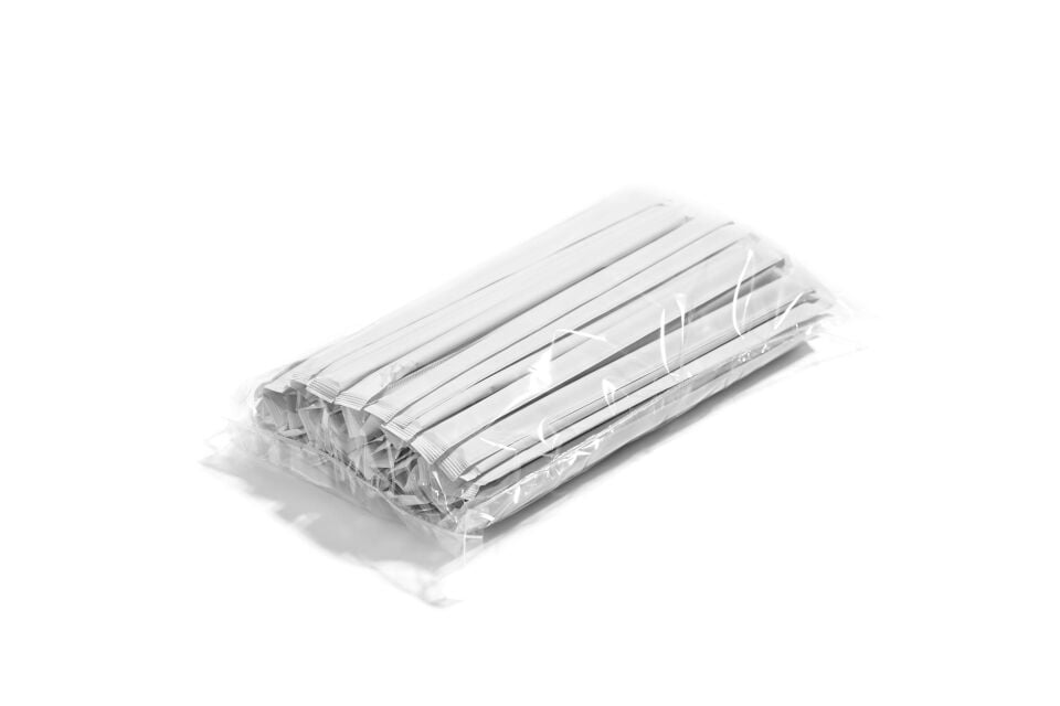 Kağıt Pipet Beyaz Sargılı 6x215mm 3500 Adet