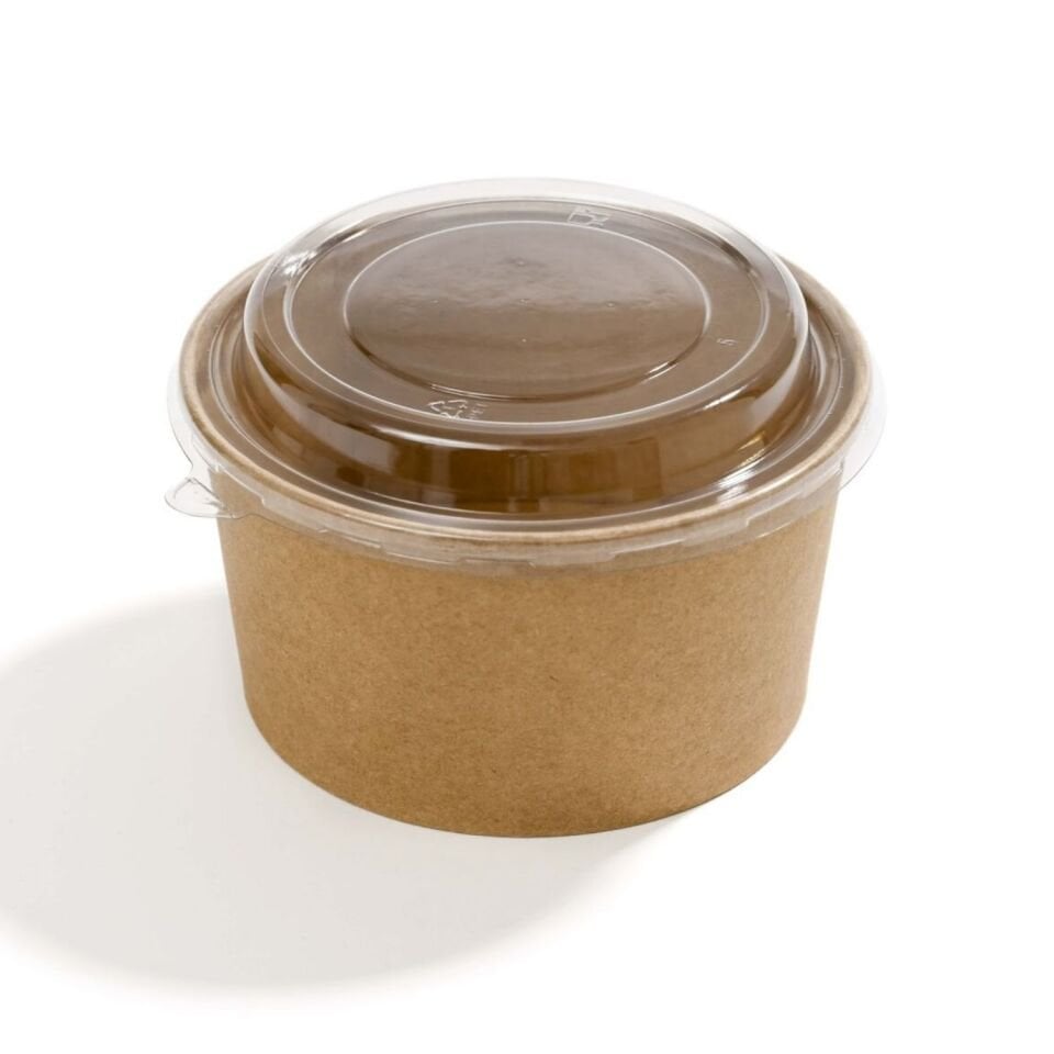 187 Çap PET Kapak (1000 ml Kaseler İçin) 300 Adet