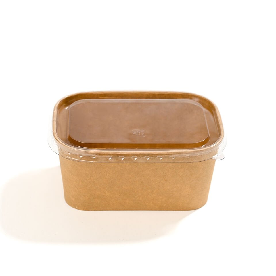 Dikdörtgen Salata Kasesi Kraft (500ml) 300 Adet